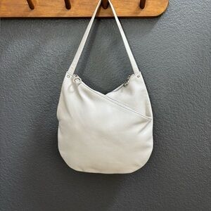 MARC JACOBS Vintage 3-pocket, white leather Hobo shoulder bag